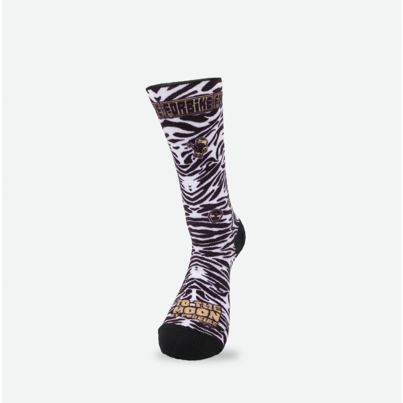 Chaussette Zebra To The Moon